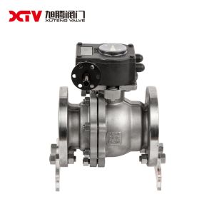 Stainless Steel High Platform Flanged Floating Ball Valve PN10-40 for Industrial