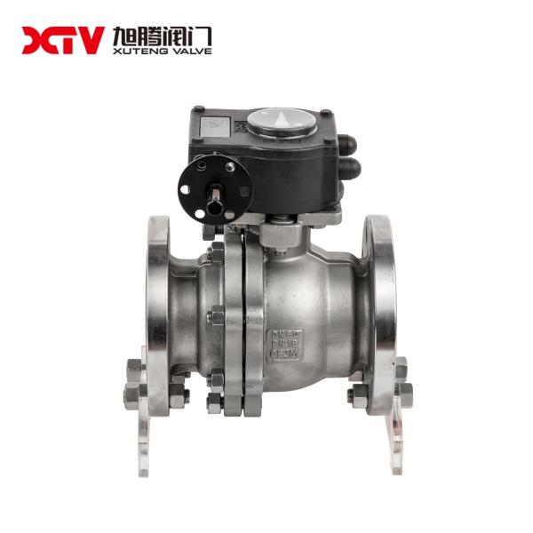 Stainless Steel High Platform Flanged Floating Ball Valve PN10-40 for Industrial