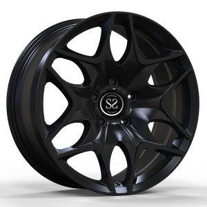 China Satin Black Forged Aluminum Wheels Bentley Flying Spur III 5x130 21 on sale