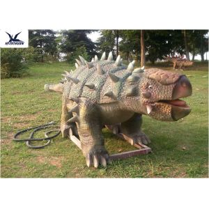 Oldest Living Large Handmade Dinosaur Garden Statue , Ankylosaur Life Size