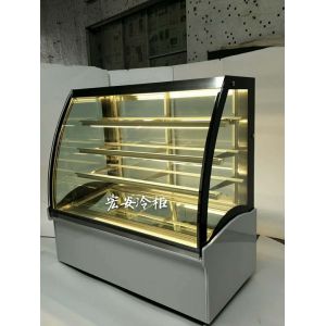 Countertop Glass Cake Display Cabinet Low Noise High Efficiency Demist