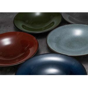 KZ0566A9 Fadeless Retro Soup Pasta Ceramic Serving Plates