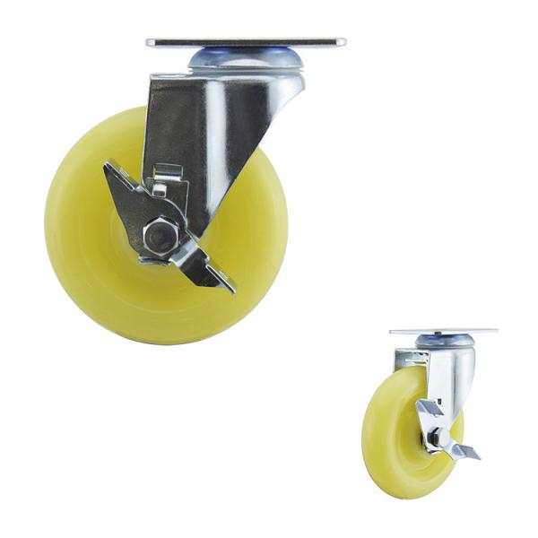 Buy Side Lock Plastic Medium Duty Casters 125mm Wheel Diameter at wholesale prices