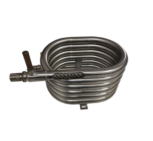 100KW Industrial Carbon Steel Coaxial Heat Exchanger Corrosion Resistant