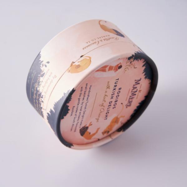 Custom Recycled Cylinder Tube Box Cardboard Paper Perfume Gift Packaging Box