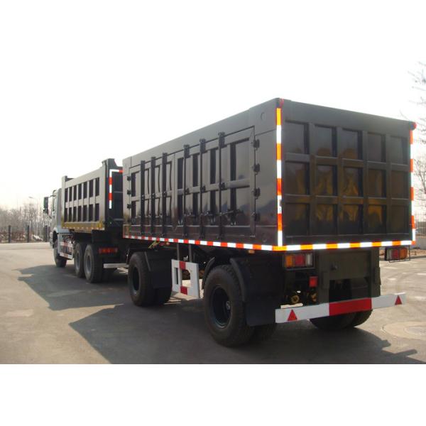 30ft Drawbar Steel Box Full truck Trailer With 3 Axles