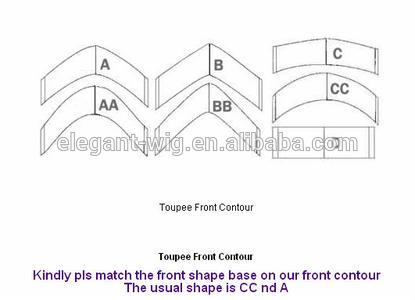 Elegant-wig top quality Indian remy hair piece super thin skin v-looped toupee for men