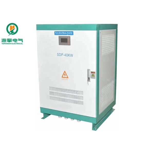 No Pollution Three Phase Off Grid Inverter , 40KW 3 Phase Pure Sine Wave