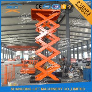 Customized Hot Galvanizing Stationary Hydraulic Scissor Lift , Fixed Hydraulic