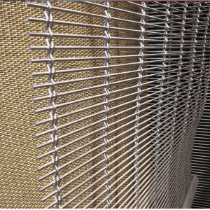 Decorative Spiral Weave Mesh For Architectural Conveyor Belt Metal Woven Mesh