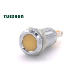 Metal Panel Mount LED Indicator Lights 12mm For Car Motorcycle Boat