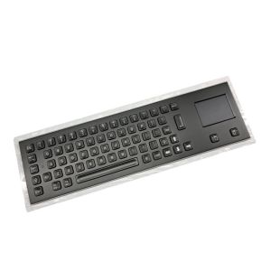 20mA Black Metal Keyboard 64 Keys Integrated Touchpad SS Electrophoretic