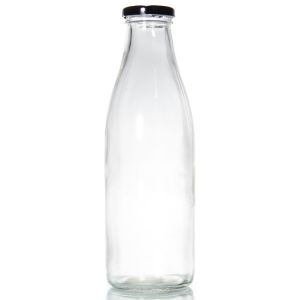 Transparent Glass Milk Containers Chili Sauce Glass Bottle 8oz 12 oz