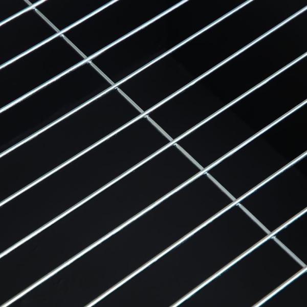 Modern Fire Pit Wood Furnace Fireplace for Bonfires and BBQs in Black Outdoor Setting