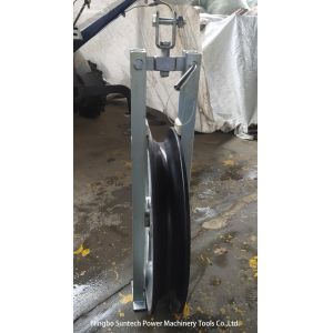 Transmission Line Aluminum Wheel Conductor Stringing Pulley Block