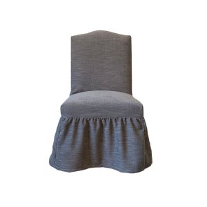 Quality Skirted Slipcover Dining Chair with Upholstered Seat and Back for sale