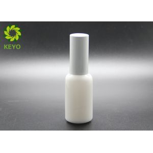 Opal Cosmetic Glass Bottles With White Aluminum Spray For Essential Oil