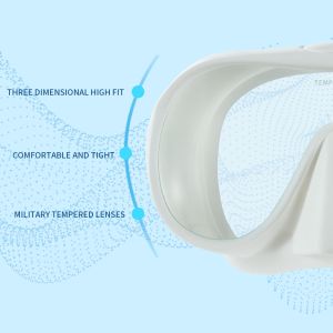 ZMZDIVE Freediving Snorkel Mask Set Prescription Snorkeling Goggles