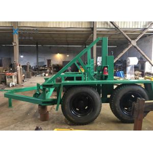 Underground Cable Tools 12 Ton Cable Drum Carrier Cable Reel Trailer With Axis