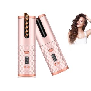 Usb Auto Rotating Hair Curler , 110-240V Cordless Rotating Curling Iron