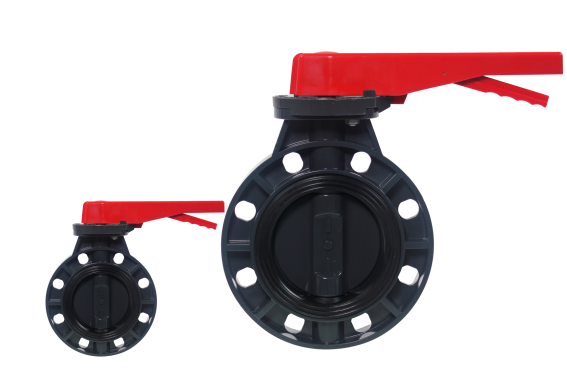 6" Diameter PVC Butterfly Valve in Valves Water Sanitary with PP Ball and PVC Material