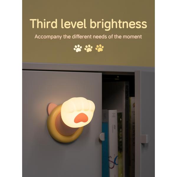 Cat Claw Creative Night Light Charging USB Birthday Gift Cute and Cute Practical Girl Gift Silicone Patting Light