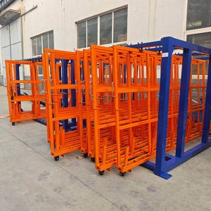 B53: Vertical Roll out Sheets Rack for Heavy Duty Metal Sheets Leftover Storage