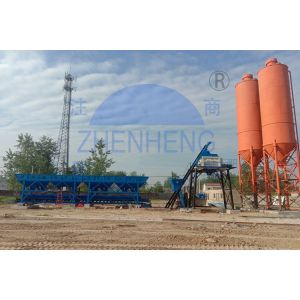 HZS50 Concrete Batching Plant With 3800mm Discharging Height, Cement Batching