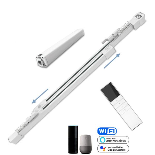 Buy Wifi 1.7m Extendable Curtain Track 33dB Heavy Duty Aluminium Curtain Track at wholesale prices