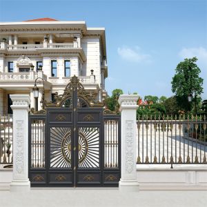 Electrical Motorized Aluminum Drive Way Gates Bifold Sliding Door