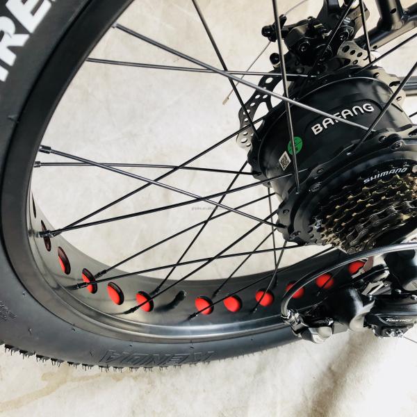 26" 1000W Bafang Rear Motor Fat Tire Electric Cargo Beach Cruiser Bike with 48V 21AH Lithium Battery