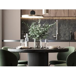 Fitted Pinkish Brown PET Kitchen Cabinets Modern Bespoke Kitchen Cabinets