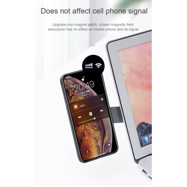 FCC Adjustable Cell Phone Stand , Aluminium Magnetic Suction Phone Holder