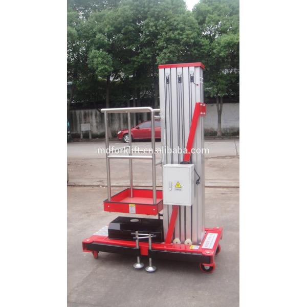 Buy Aluminium Ladder Order Picker Forklift Electric Climbing Work Platform Single Mast at wholesale prices