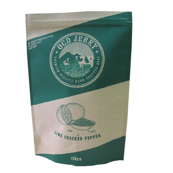 Buy Custom Printed Almon Kraft Paper Packaging Bag Dry Food Packaging at wholesale prices