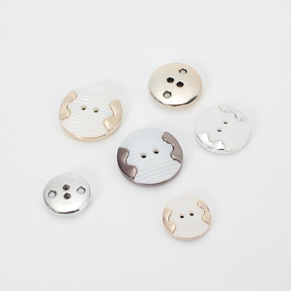 Wholesale Women Clothes Customize Fashion Big Plastic Abs Combined Button for Clothing Dyeable