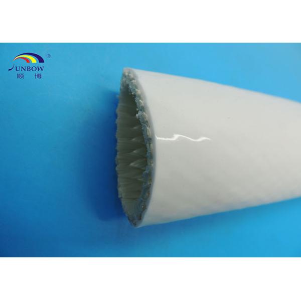 Steel Plant Use Braided Fiberglass Sleeve With Silicone Cover High Temperature Resistant