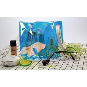 PVC makeup Bag Pouches Tote Clear Transparent Cosmetic Travel Bag For Sale,
