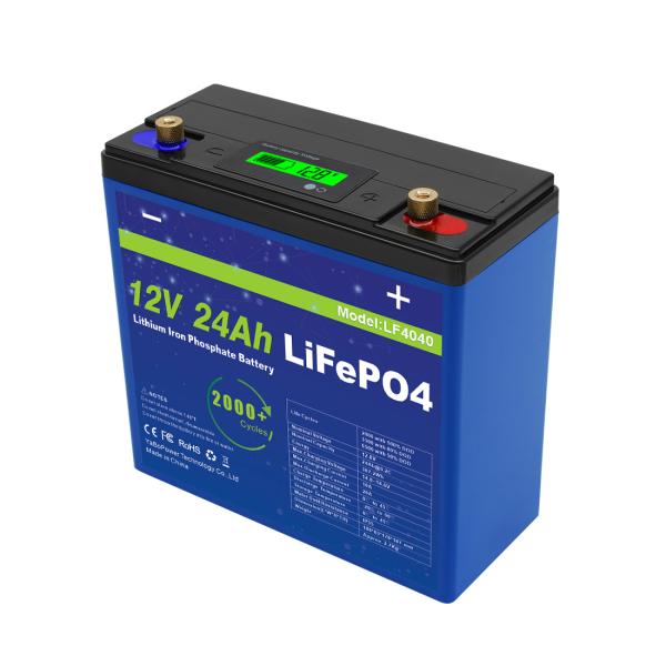 Compact 12V 24Ah Lithium Iron Phosphate Battery Pack 32700 6Ah Cells 4S4P Configuration