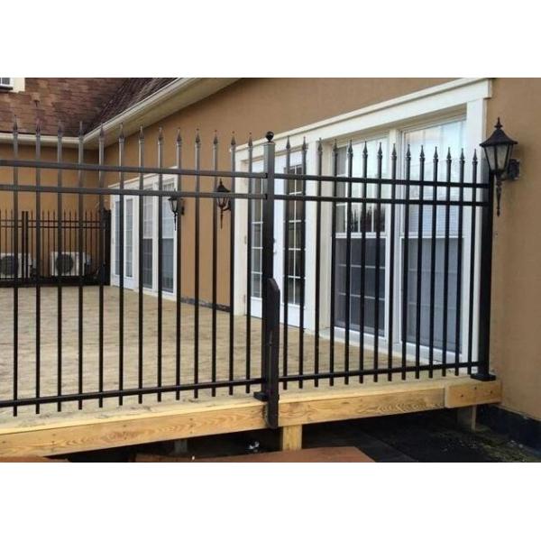 Buy 8FT Galvanized Wrought Iron Fence Q235 Steel For Residential at wholesale prices