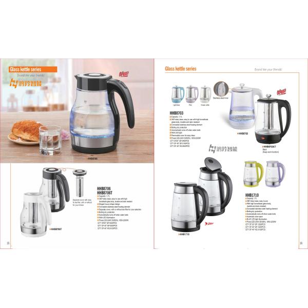 Mechanical Control Electric Glass Kettle Perfect for Household Tea Time