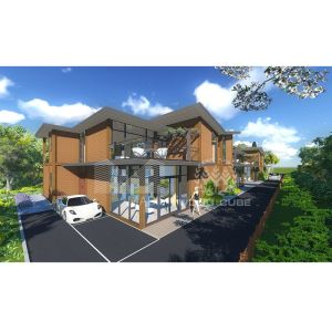 China Fire Resistance Prefabricated Duplex Homes , Cottage Style Modular Homes on sale