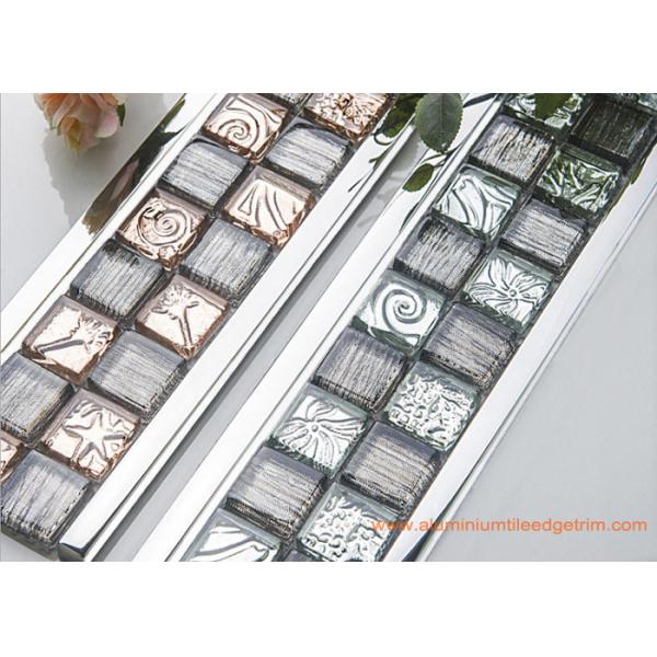 Buy High End Luxury Aluminium Mosaic Tile Trim Profile Setting Glass at wholesale prices