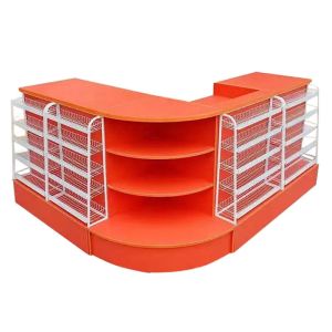 Customization Supermarket Register Counter Eco Friendly Cashier Counter