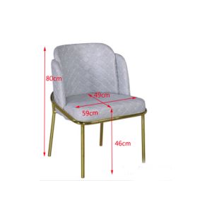 Home Furniture 49cm 59cm Fake Leather Dining Chairs