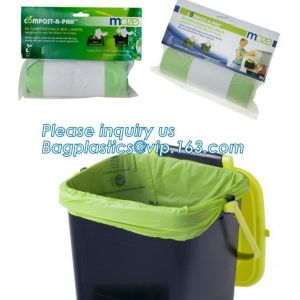 100% biodegradable compostable plastic garbage bags, 100% biodegradable black