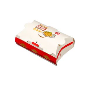 Paperboard Food Package French Fries Boxes Takeaway Disposable Containers