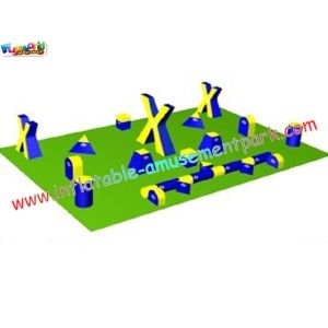 Outdoor 0.9MM PVC tarpaulin Paintball Bunker field with different design for