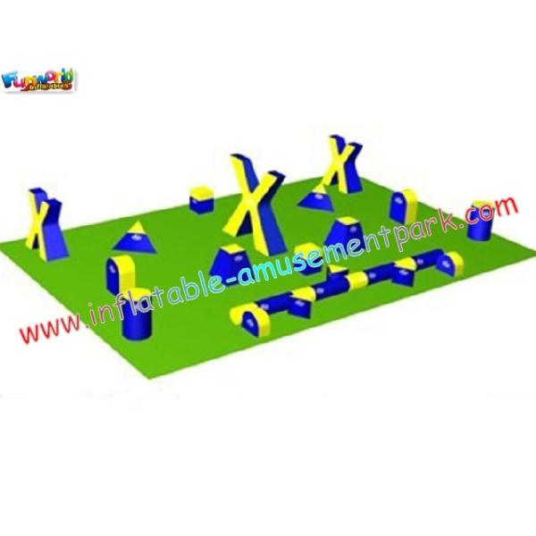 Outdoor 0.9MM PVC tarpaulin Paintball Bunker field with different design for