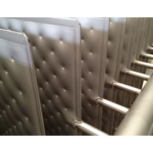 3x2m Stainless Steel Dimpled Plate Heat Exchanger